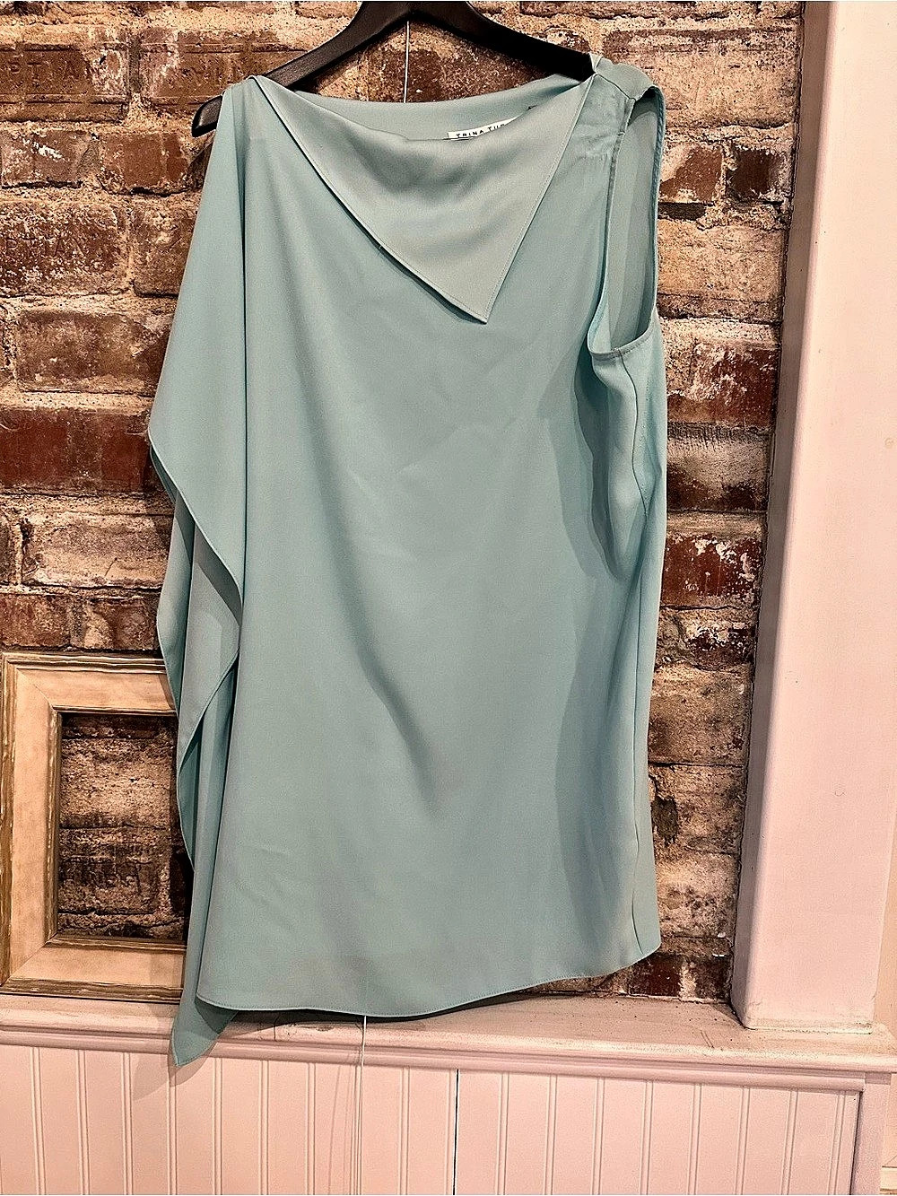 Trina Turk Asymmetric Tunic in Green Size XL